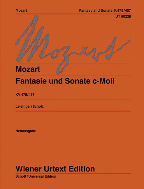 Mozart: Fantasia & Sonata KV 475/457 for Piano published by Wiener Urtext